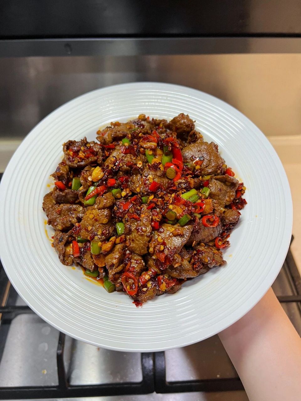 家庭版大片孜然牛肉,做法简单,巨好吃97 今天牛肉打折,安排个孜然