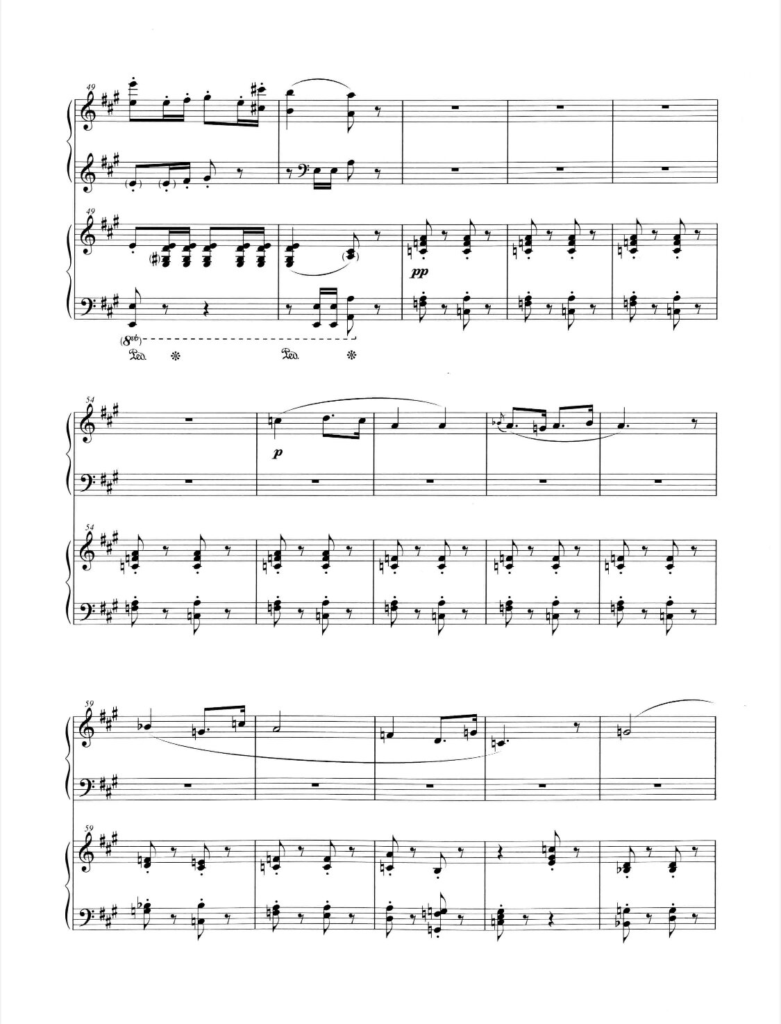 安安🎹|比才《卡门序曲》四手联弹钢琴谱
