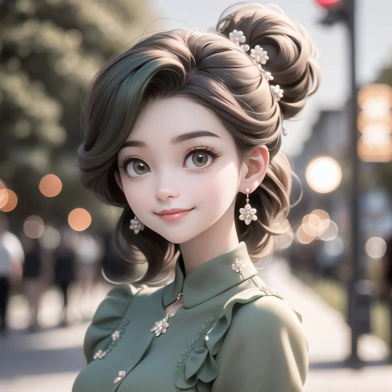 漂亮的盘发女生95迪士尼公主风格女生头像95 979797原创