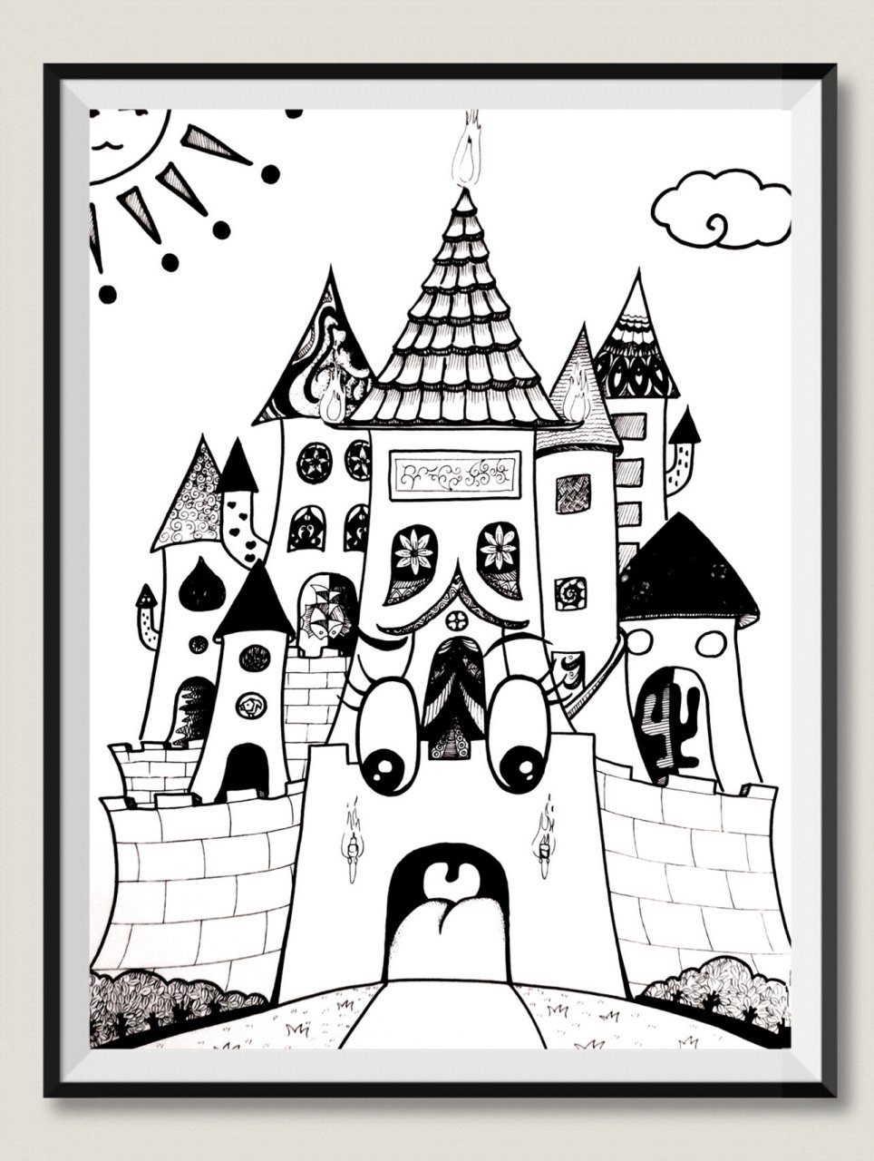 创意美术素材分享|儿童画96黑白线描合集 95适龄:6-10岁