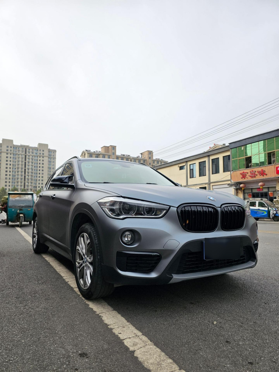 宝马x1改色山灰案例