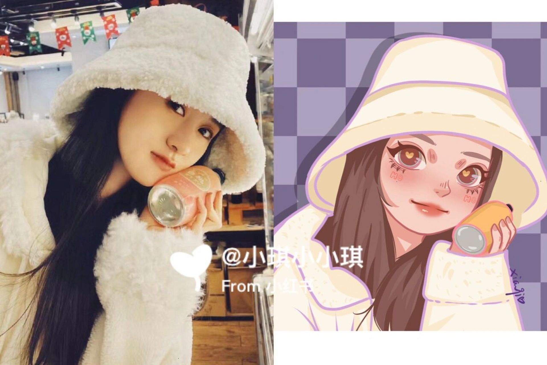 9215商用 给粉丝们画的#袁冰妍# 原图9315拿 元旦快乐呀 新年