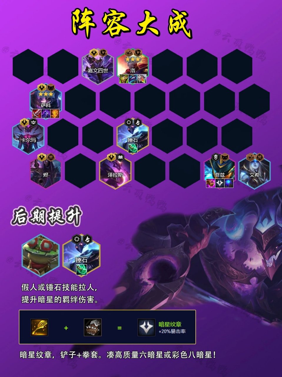 云顶s3.5返场必玩阵容-暗星小丑