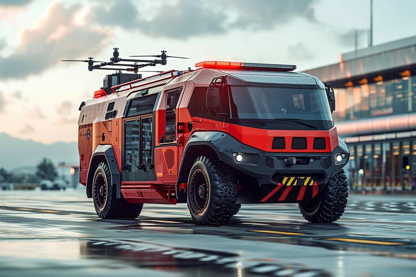 现代城市轻型电动消防车概念设计