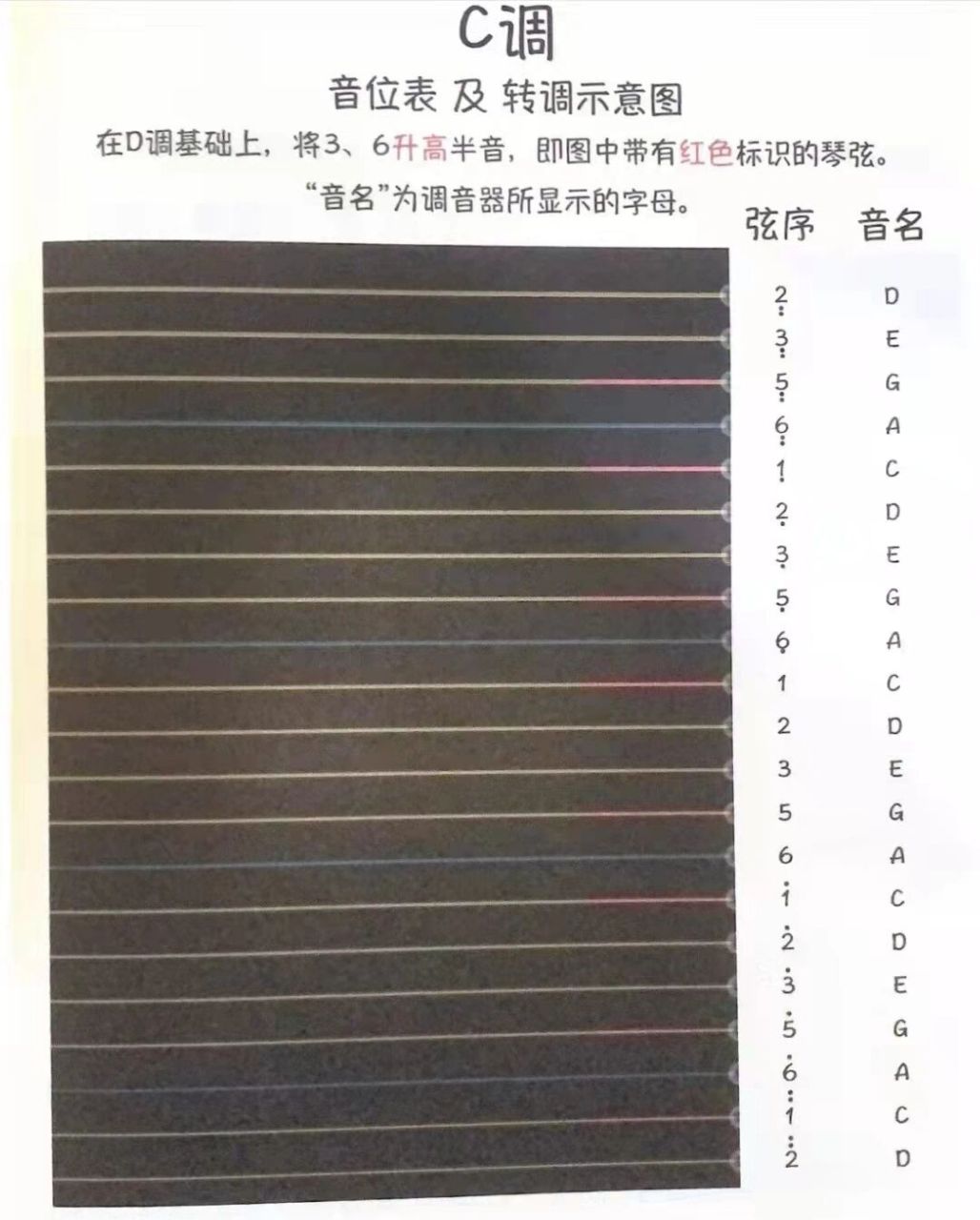 分享古筝c调转调方法 分享古筝c调转调方法