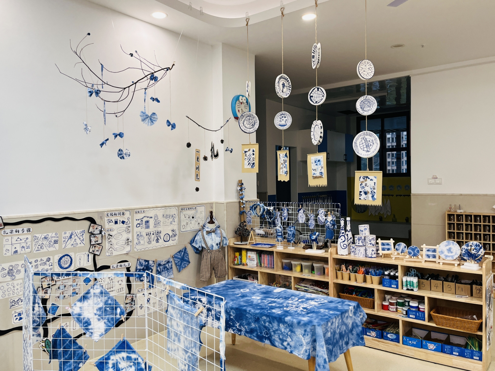 布里生花•遇见扎染 美工区环境创设特色主题·扎染