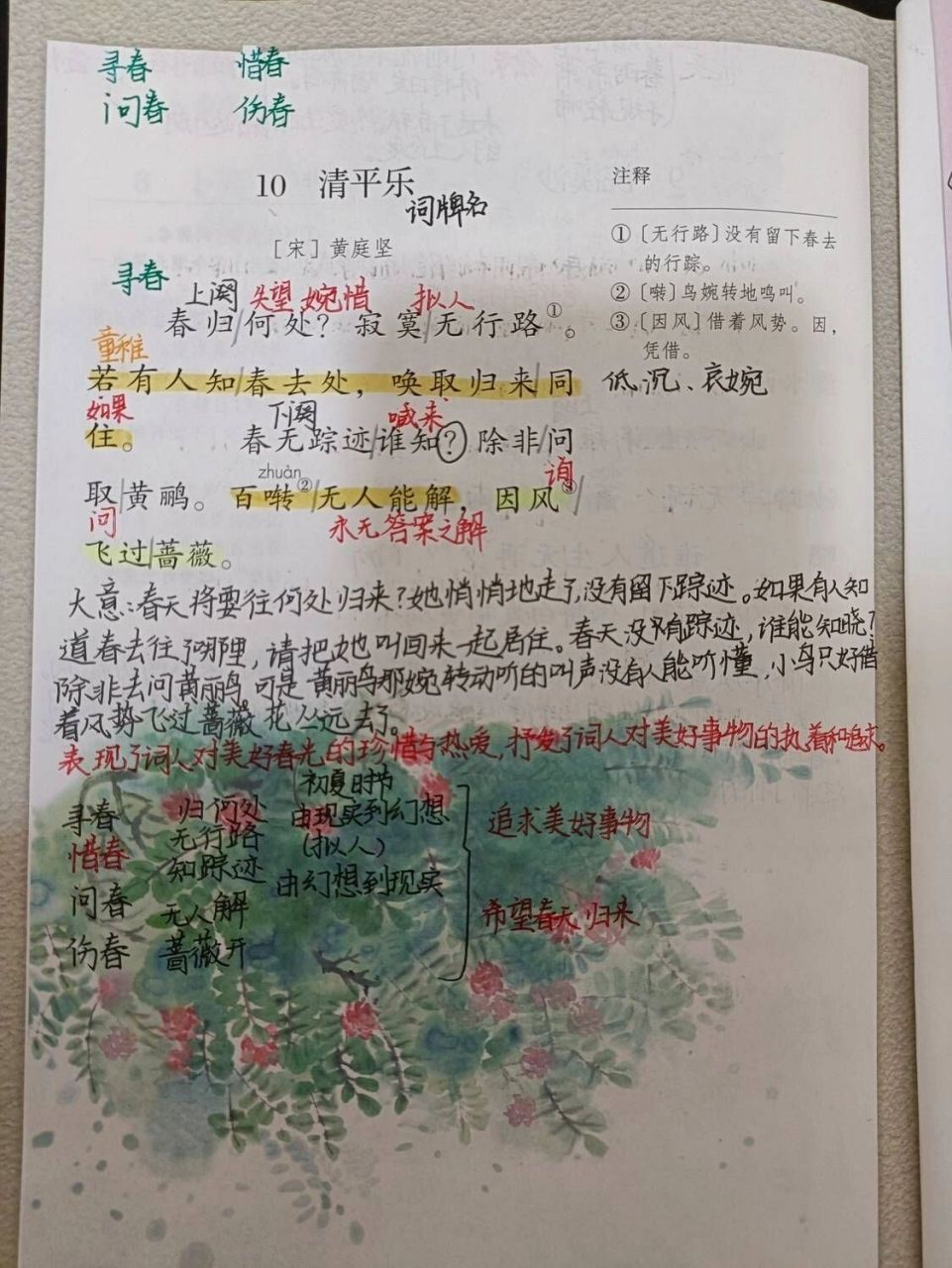 六年级下册清平乐古诗图片