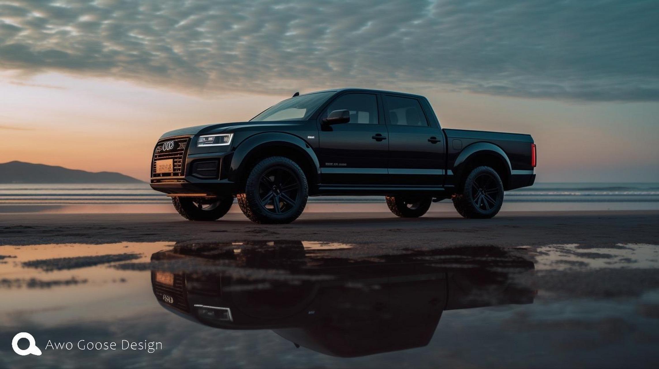 奥迪皮卡车型:audi qp.