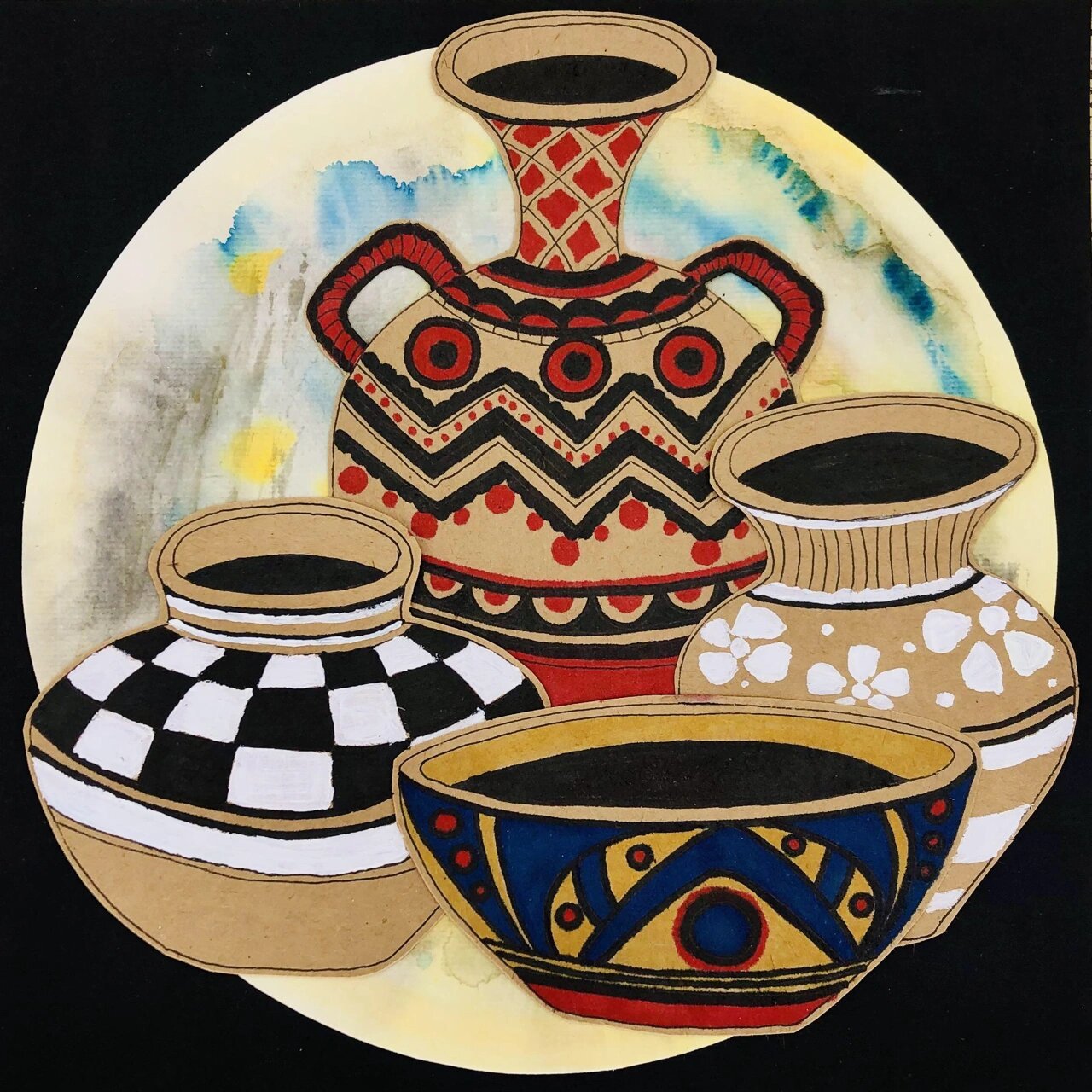 彩陶之美 彩陶:亦称陶瓷绘画,它是我国悠久的国粹,陶瓷艺术中的艺术