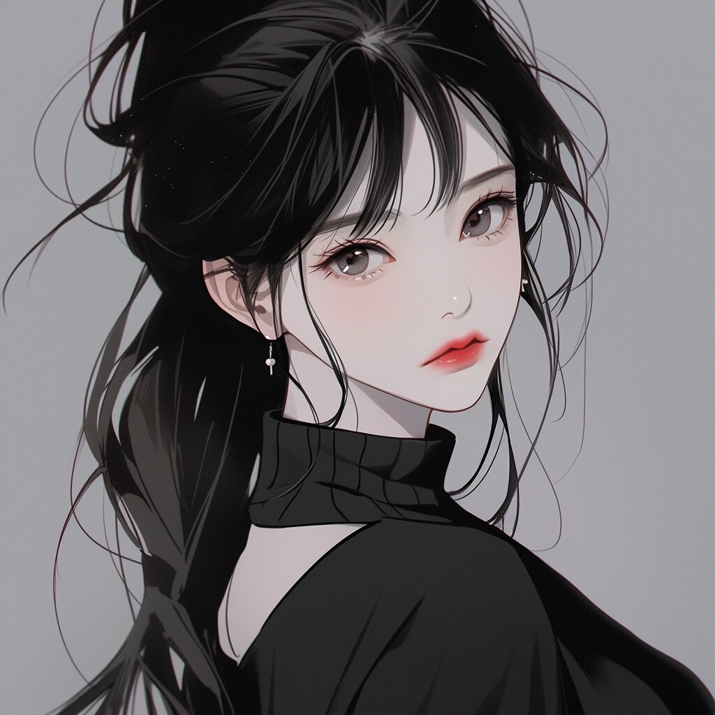 简约女生头像|忧郁清冷气质女生