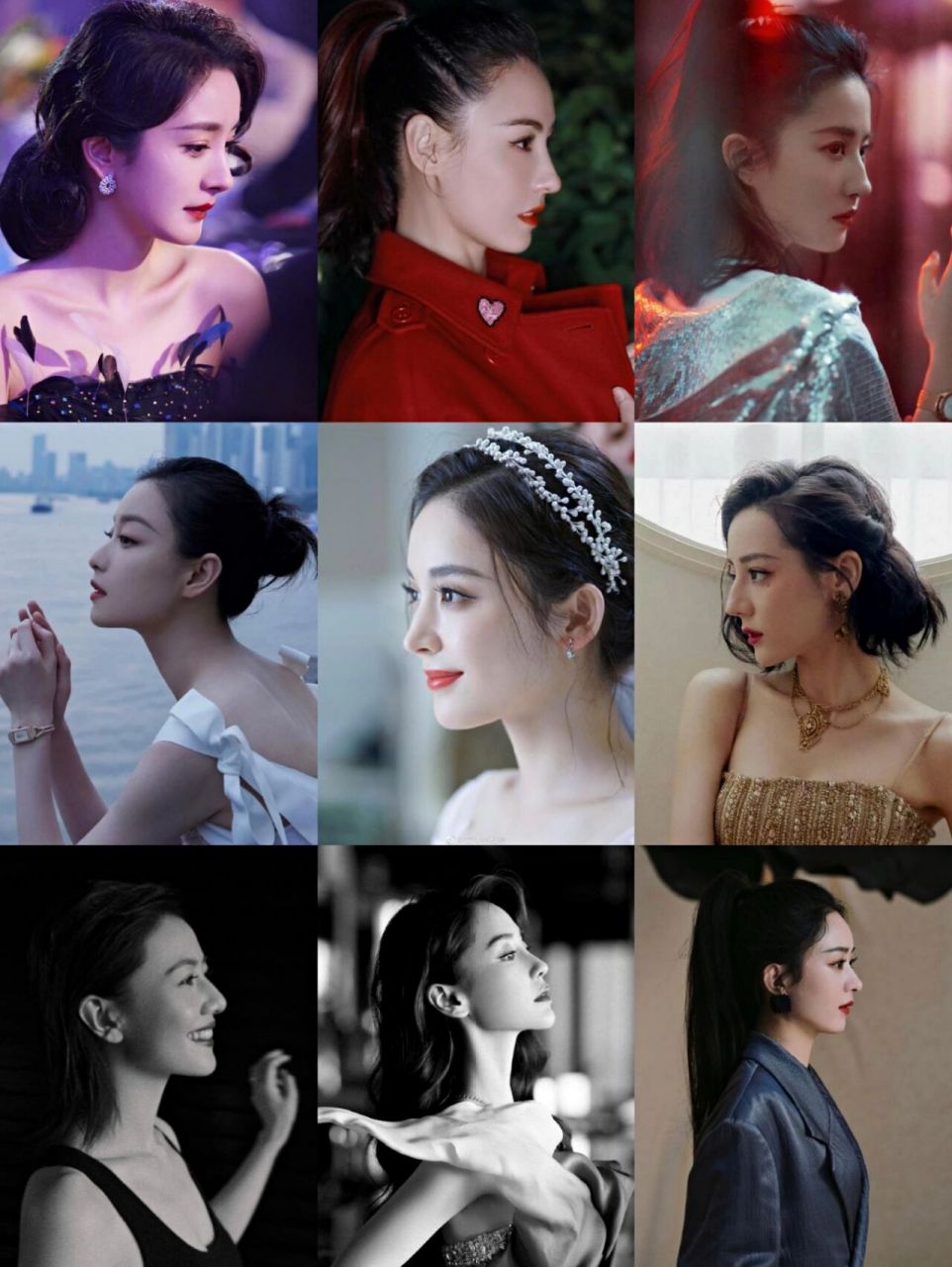 女明星的侧脸合集,有你的梦中情脸吗 女明星的颜值真不是盖的,侧颜