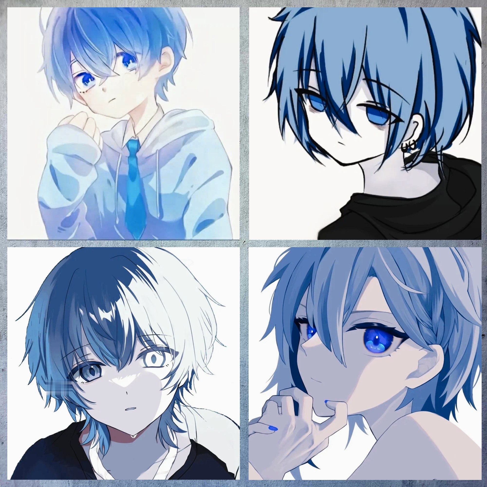 蓝调动漫男生头像精选