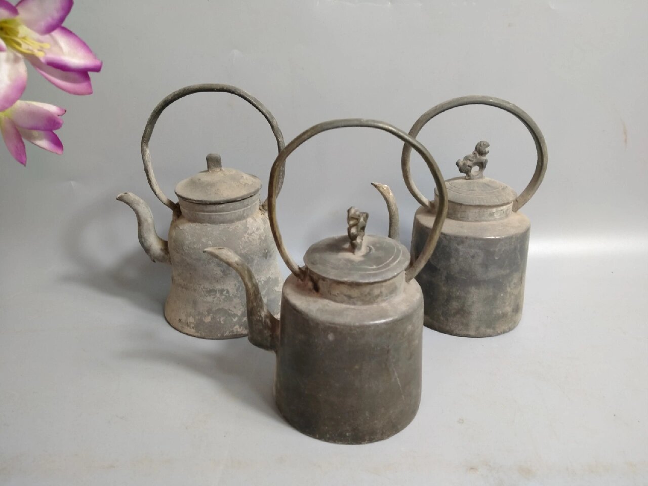 民国时期老锡酒壶,精致漂亮,品相一流完好