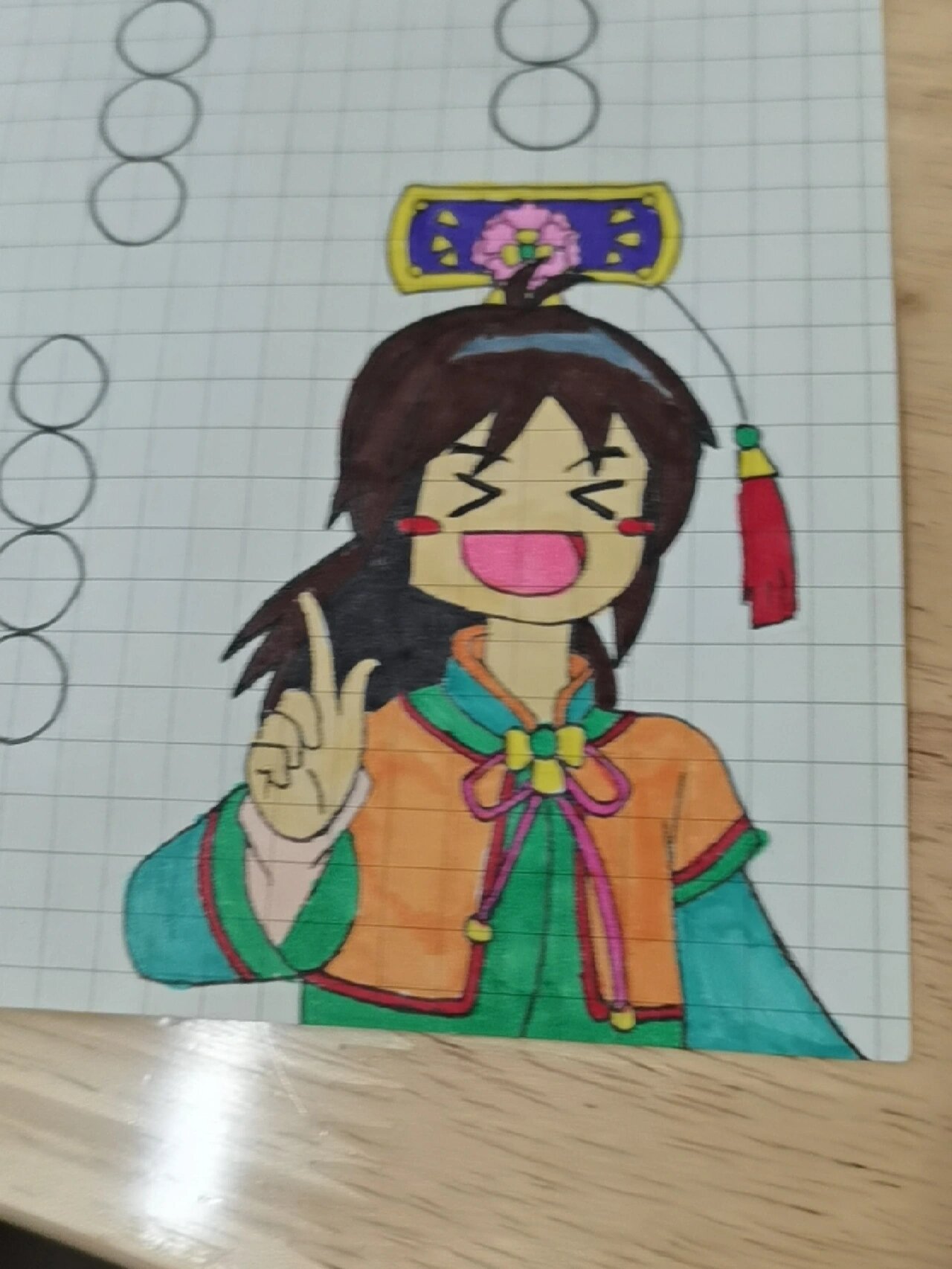 甜心格格简笔画