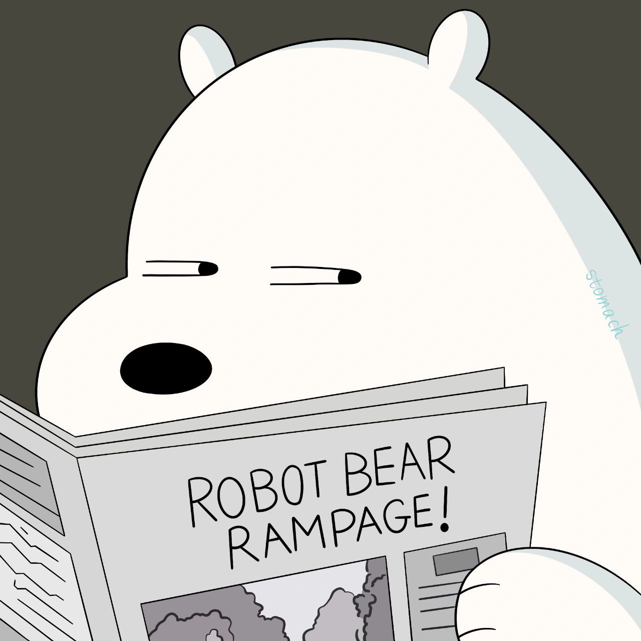 白熊头像高冷图片