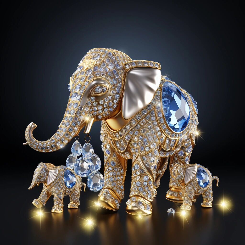 吉祥如意 大象是稳重,代表人的稳重 大象吸水,水为财,代表招财 大象