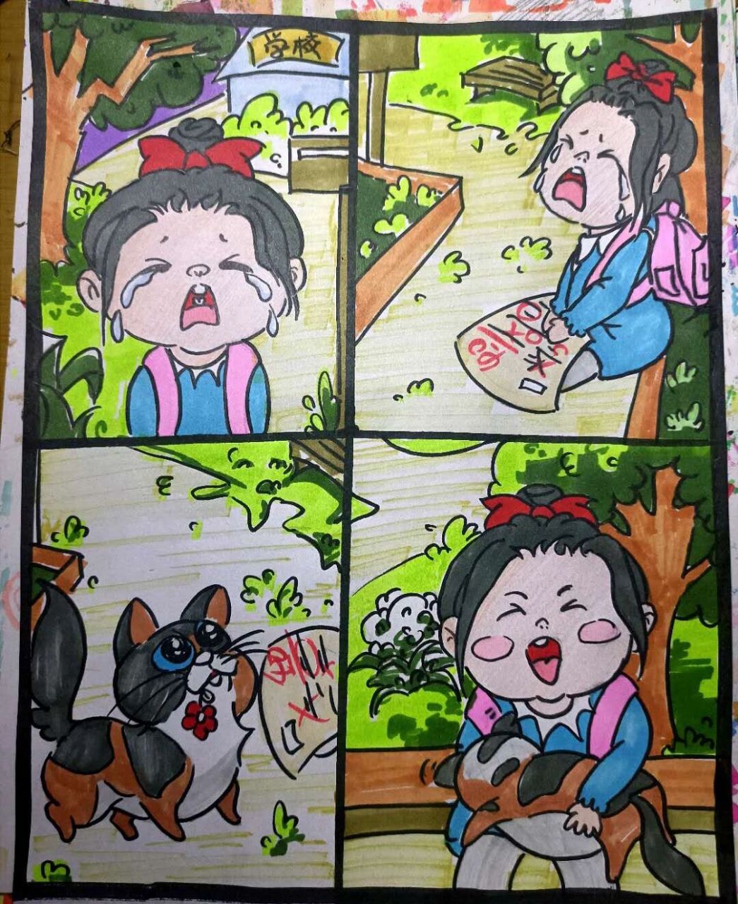 四联漫画 分享三组四联漫画.
