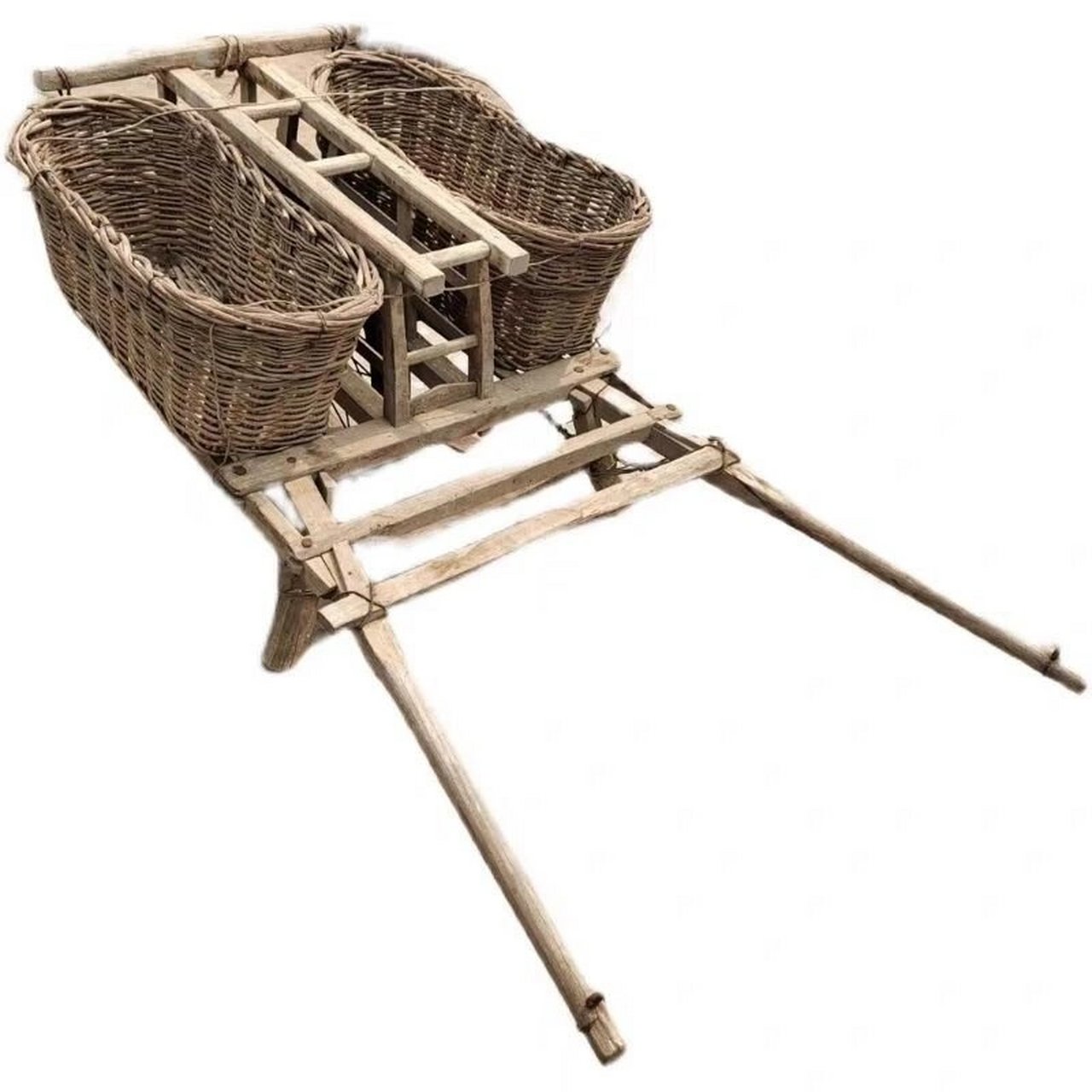 老式手推车民俗老物件怀旧留念老木车独轮车