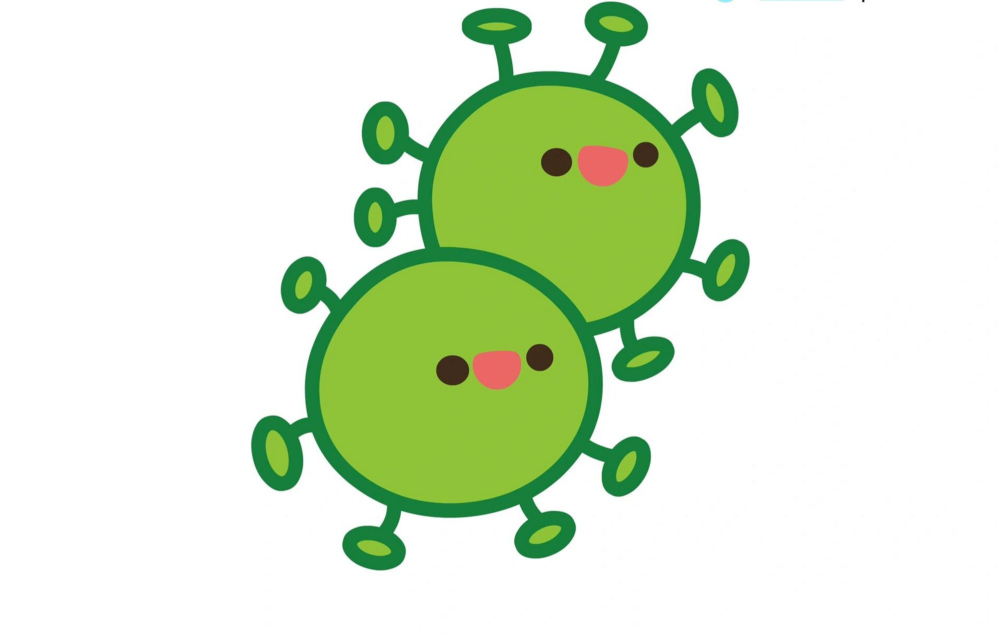 卡通版新冠病毒 小小病毒哪里跑.卡通版,环创用的上