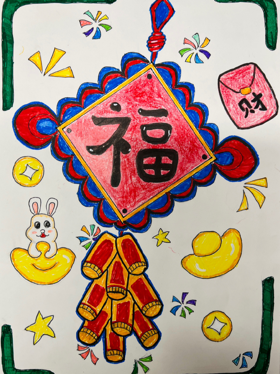 春节主题简笔画