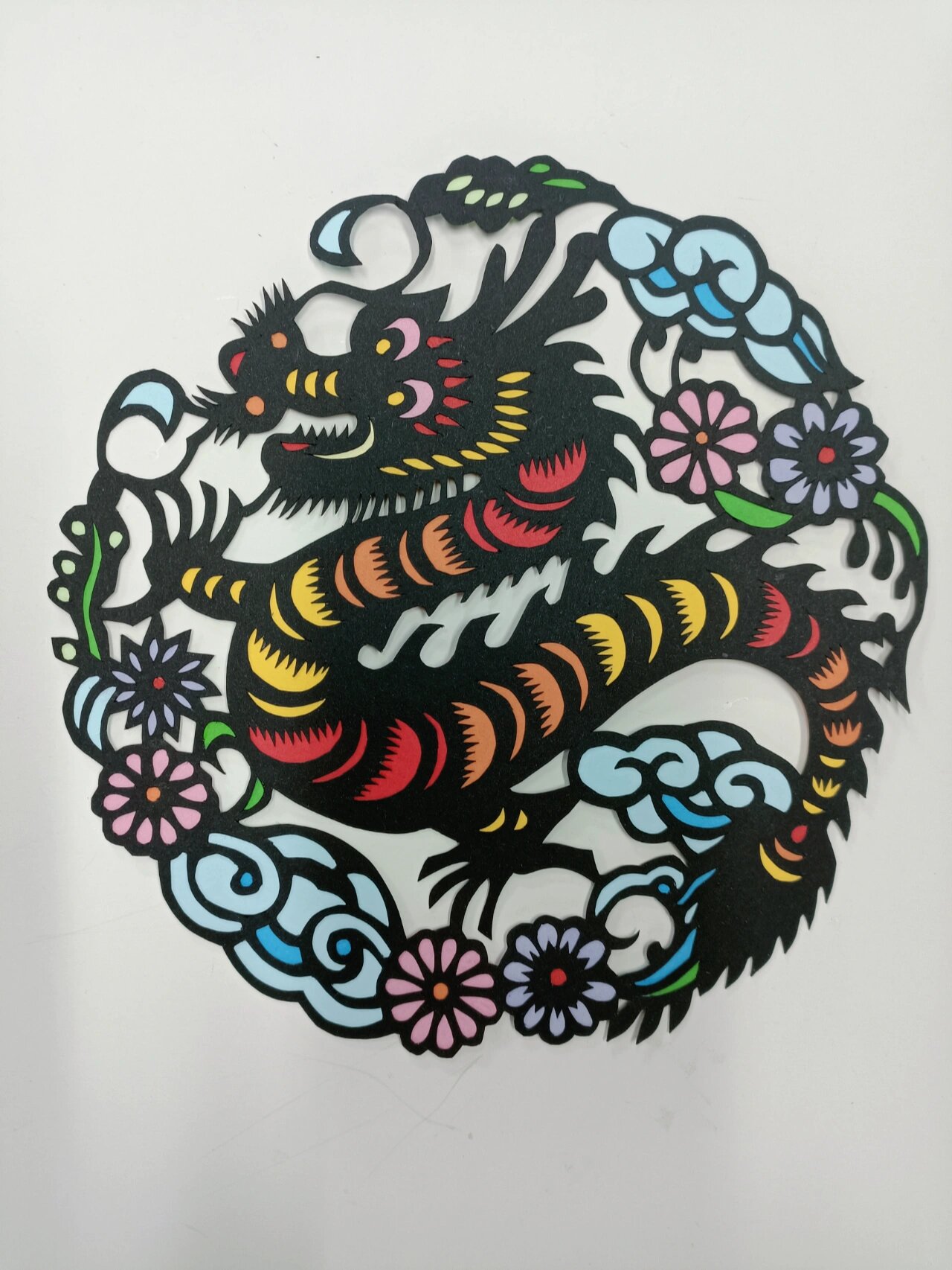 套色剪纸‖生肖龙