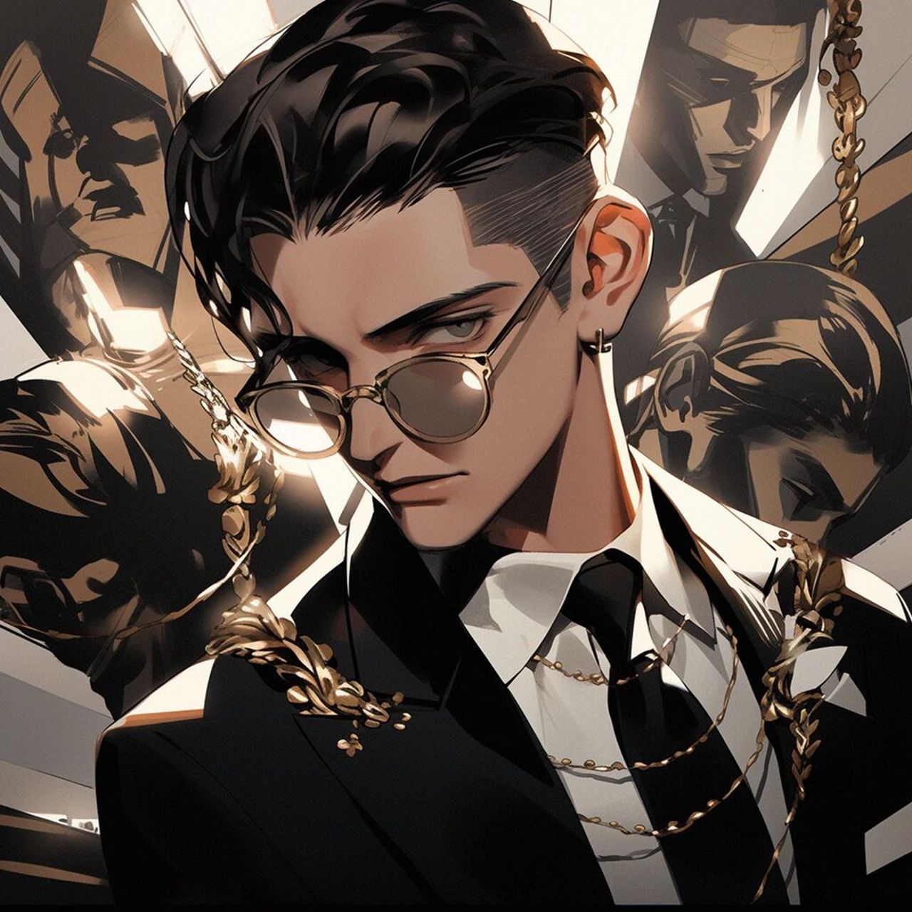 总裁头像风 灵感来源大勋花 他真的不是第一天这么帅的