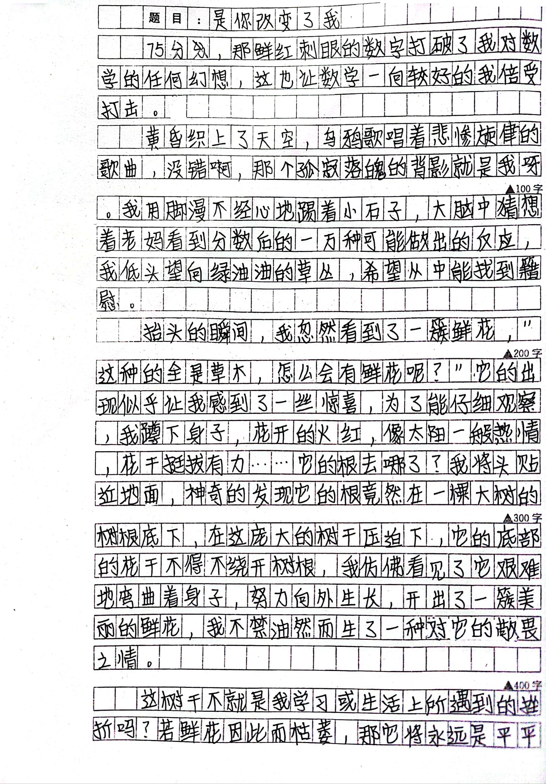 摘抄400字图片