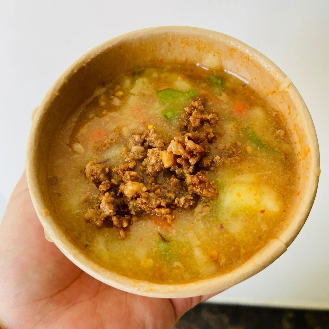 浇汁土豆泥 商贸城晚上出摊