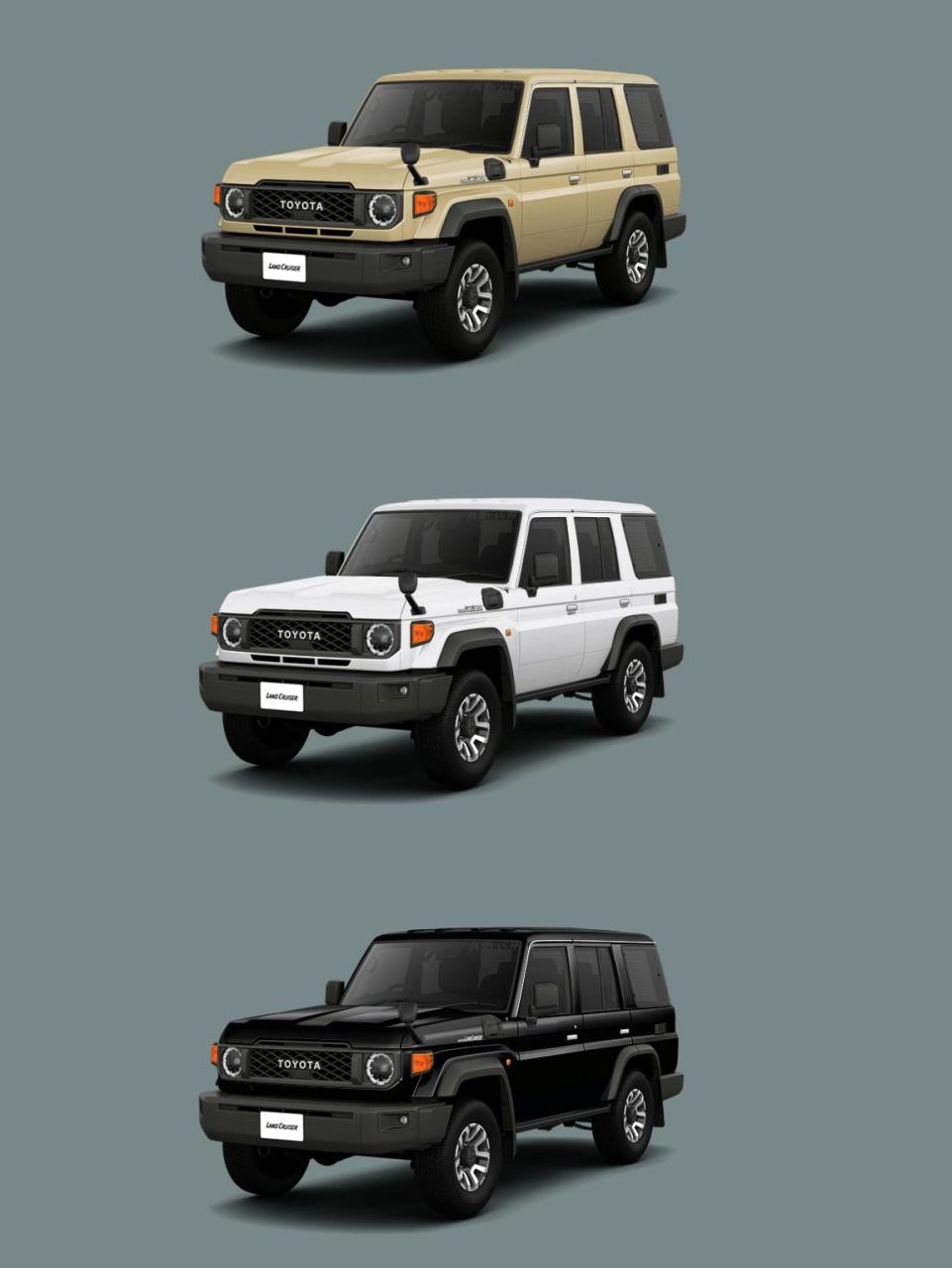 新款丰田陆巡lc70车漆一览.