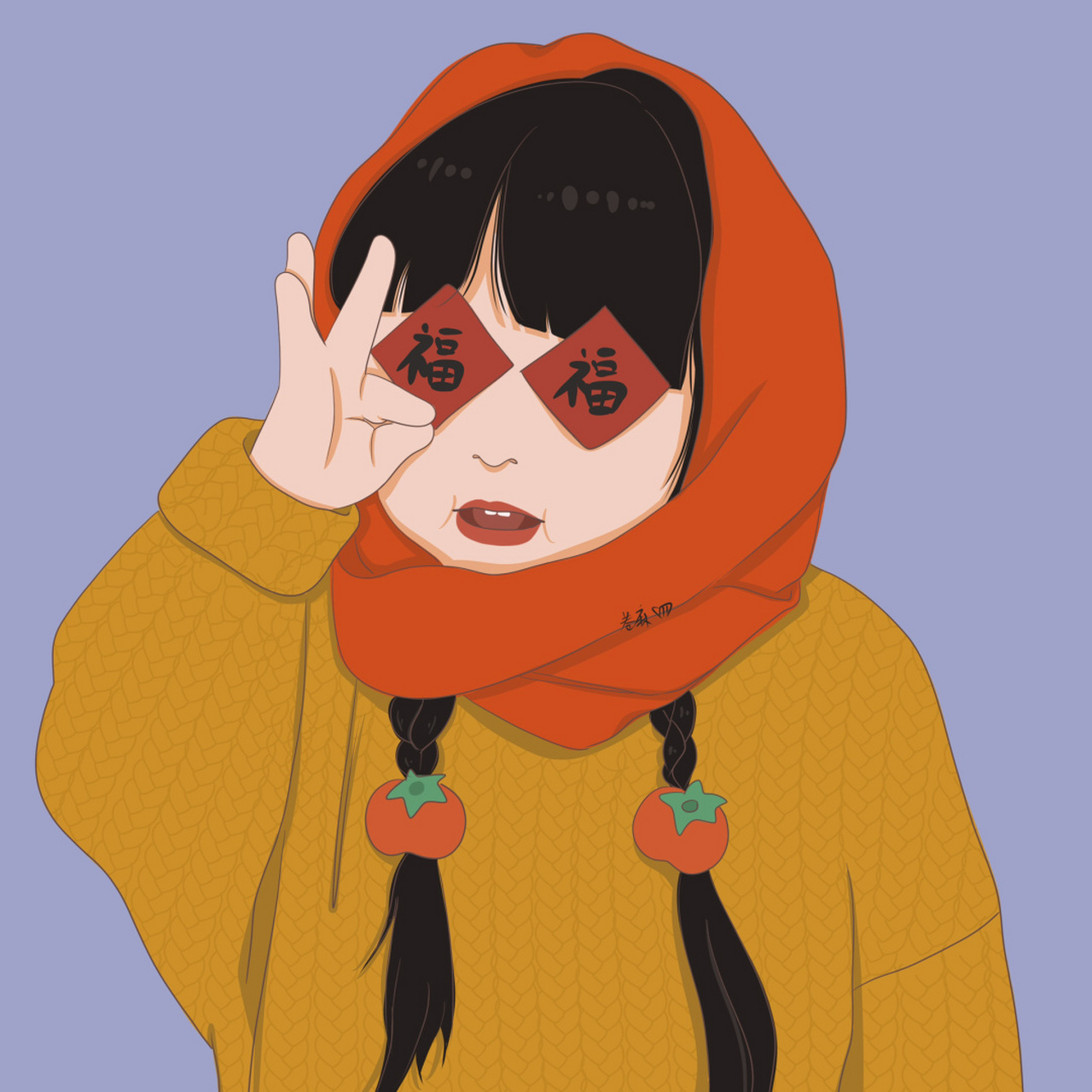 插画 | 头像 | 初五迎财神呀～财源滚滚来～ 图片92二改92商用