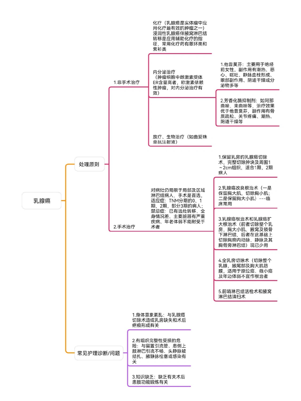 乳房检查思维导图图片