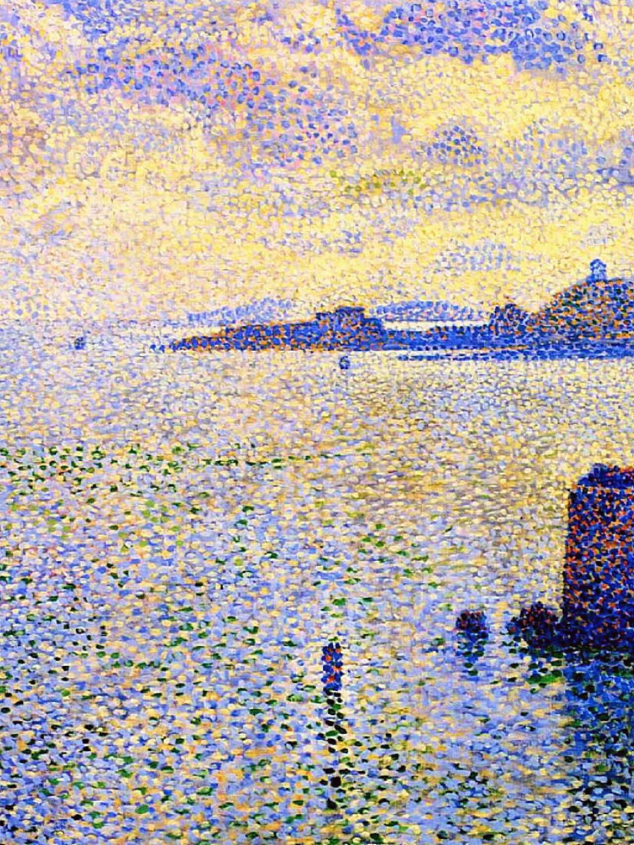 theo van rysselberghe是一位来自于比利时的点彩画,新印象派艺术家