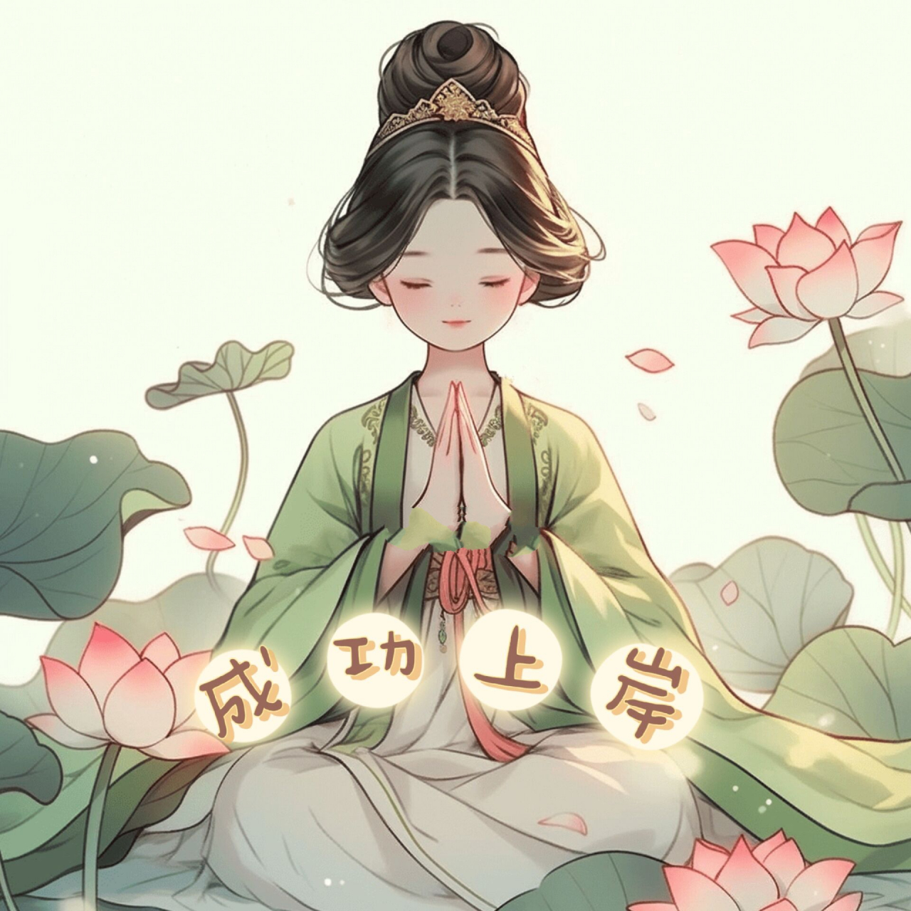 女生佛系头像|好运 99999