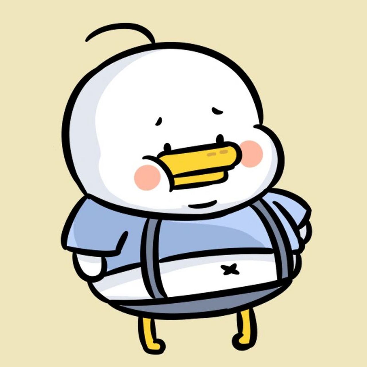 你们要的变胖版鸭鸭情侣头像来了! #情侣头像# #头像# #躺倒鸭