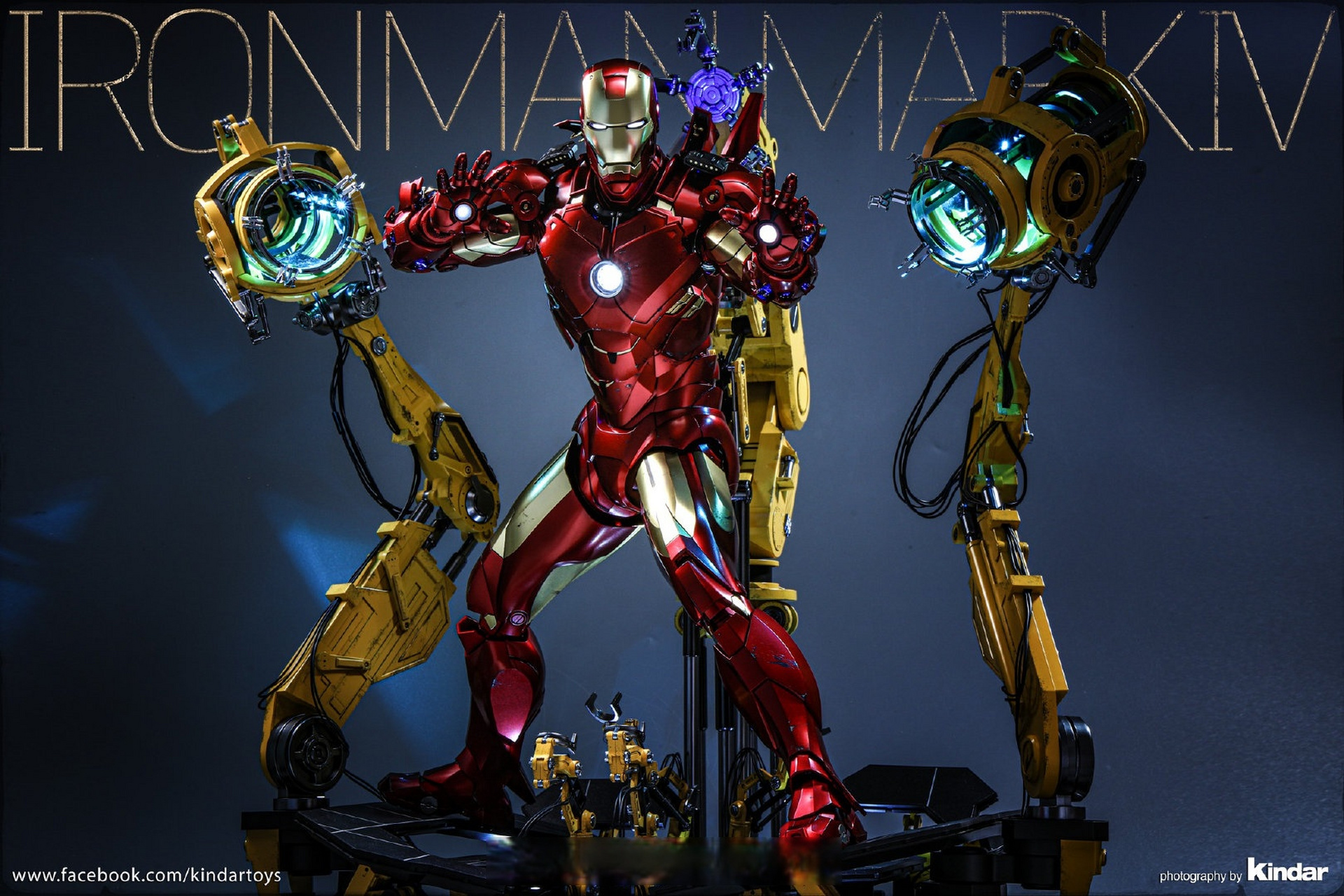 61 1:4 iron man mark iv with suit-up gantry set #钢铁侠# 61