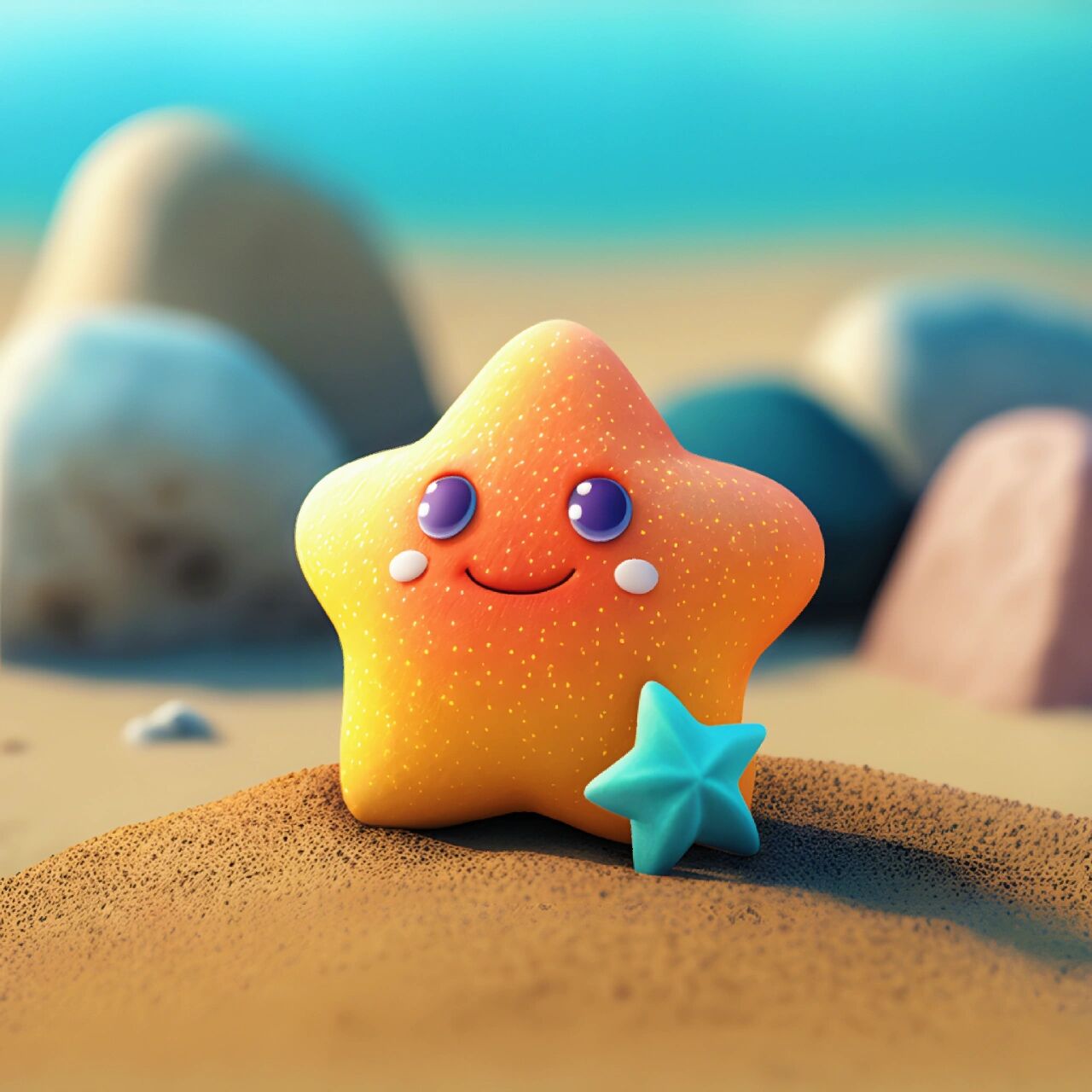 可爱的海星,治愈