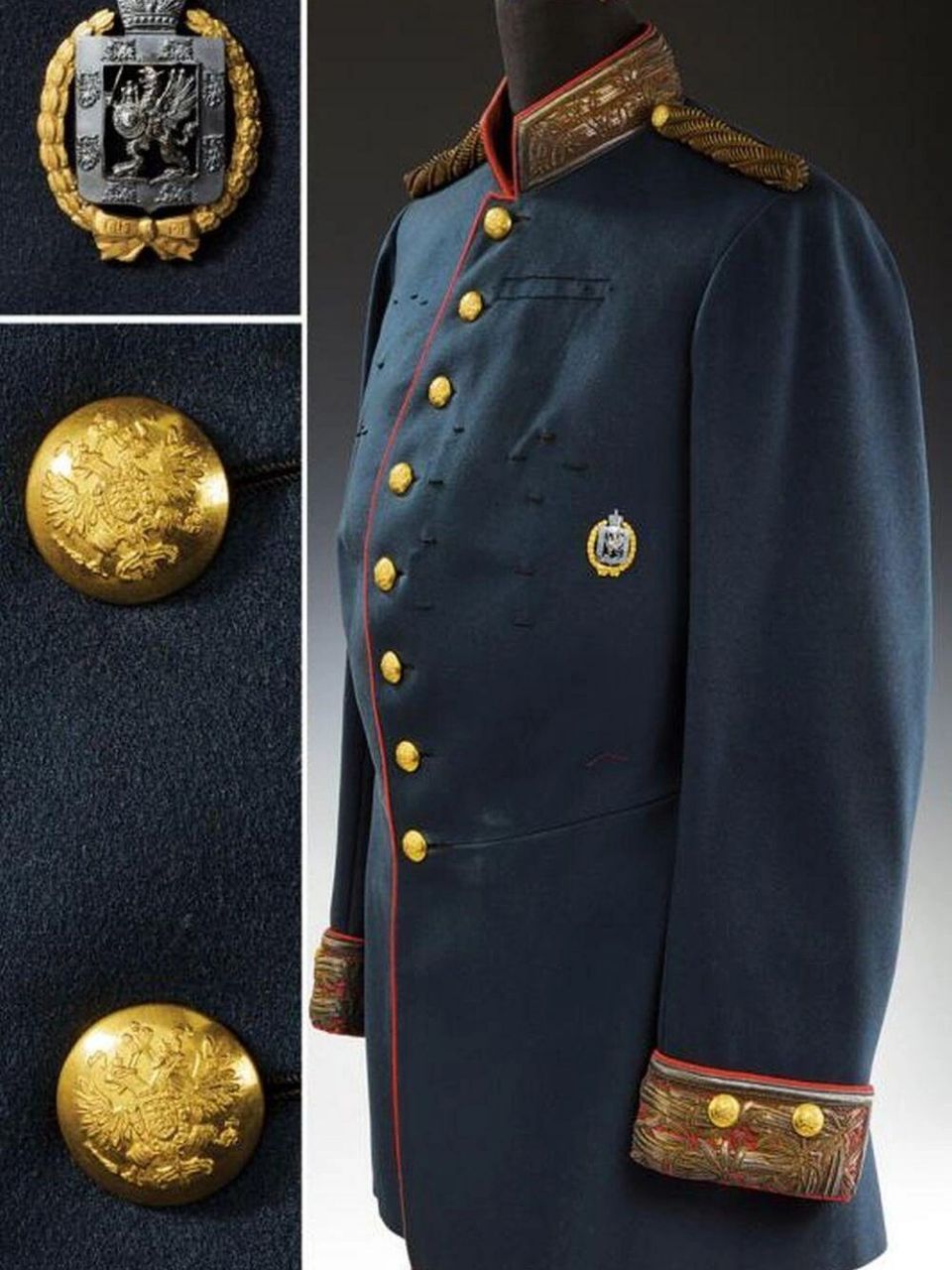 俄罗斯帝国时代的制衣品质 这是一件20世纪初期制作的俄罗斯帝国宫廷