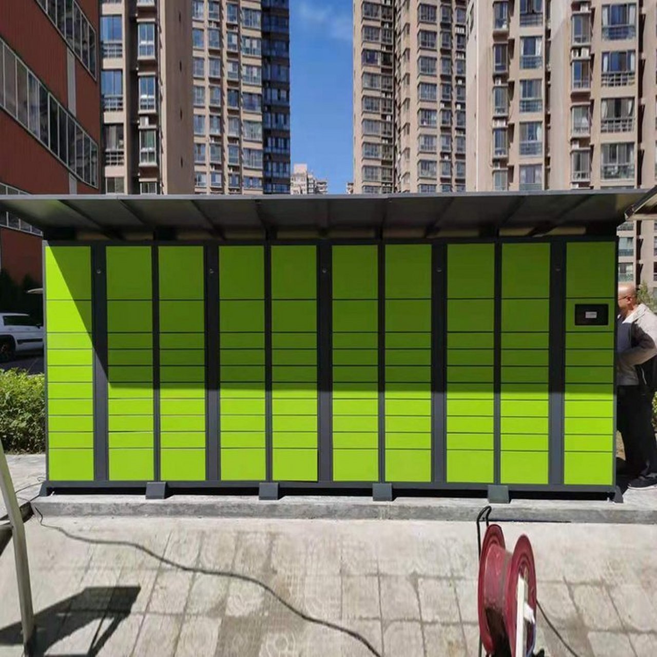 快递柜学校社区驿站心甜智能快递柜 还在为租金高昂,人工成本贵,找件