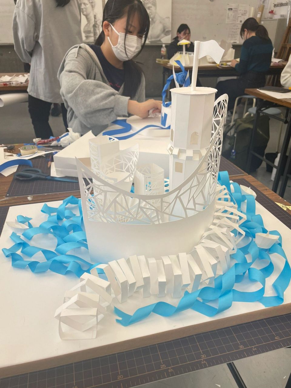 立体构成好难好难好难! 第一次上立体构成,差点去世,真的好难啊01