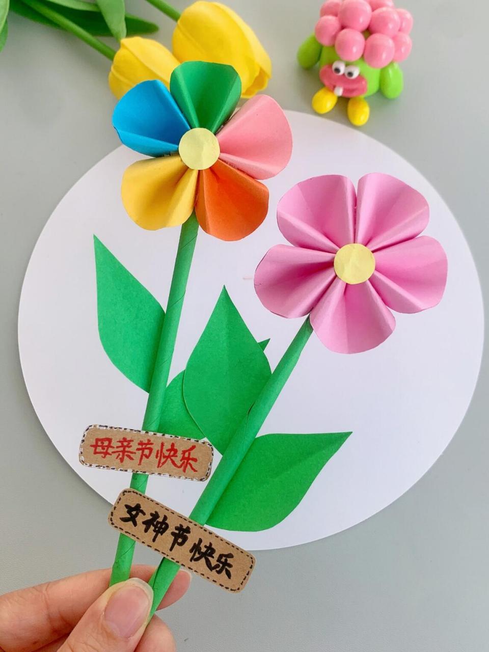 母亲节手工花束合集.#手工花束# #节日礼物# #我的手工# #母亲节手工