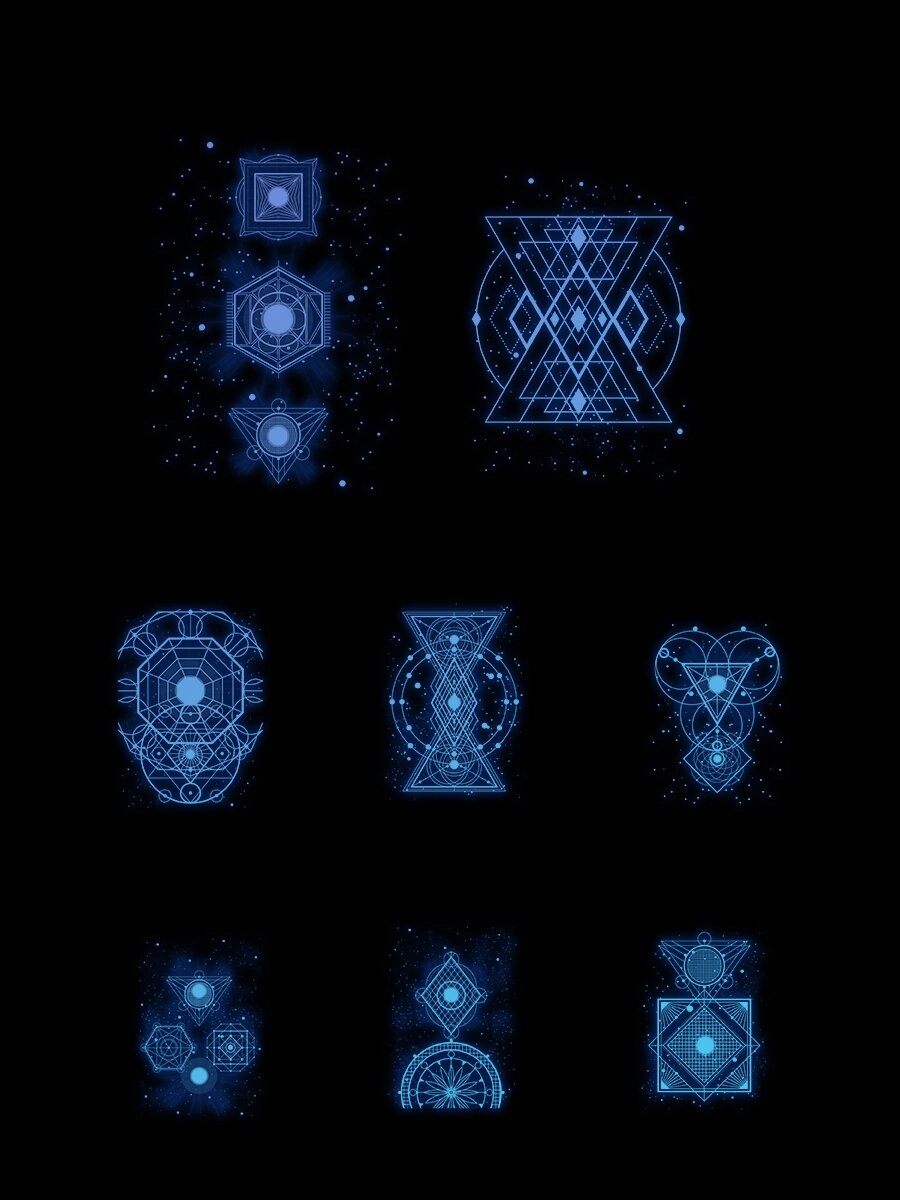 免抠元素96!科技几何图案精美元素汇总