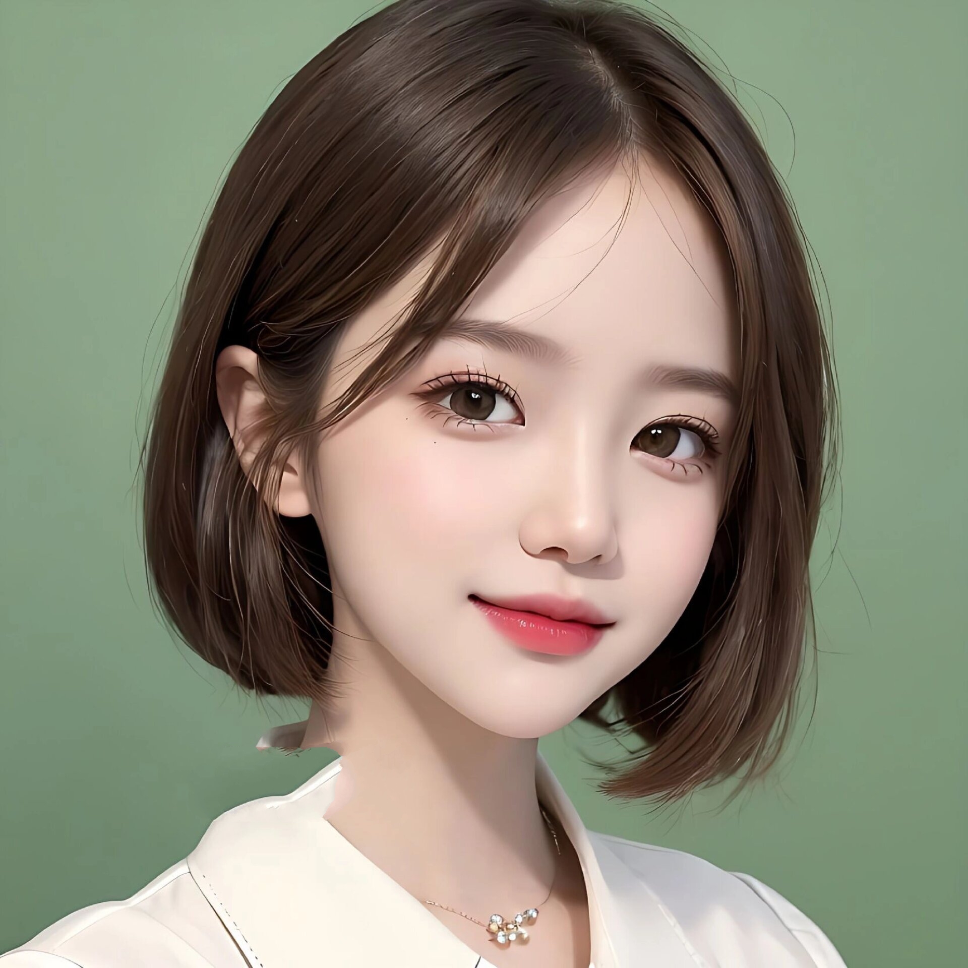 女生头像|短发女头像