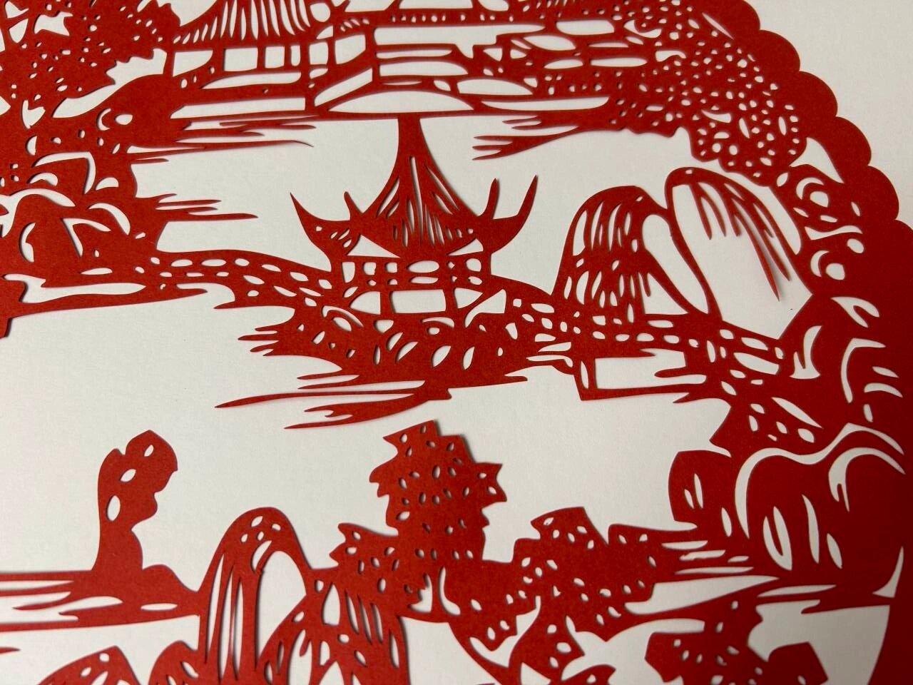 苏州园林剪纸底稿