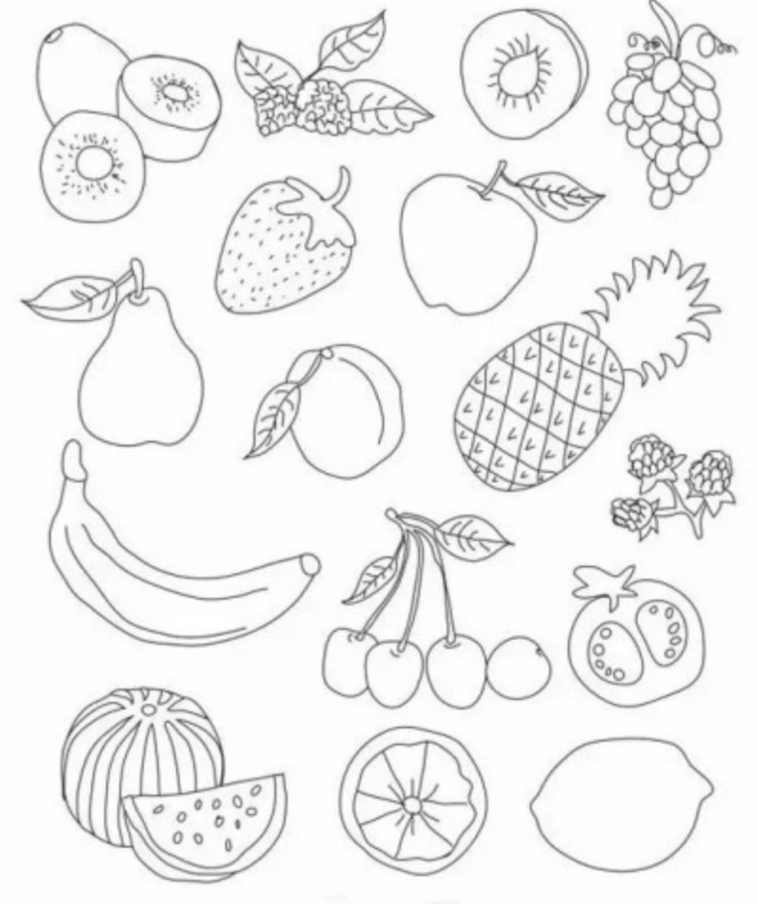 水果组合简笔画图片
