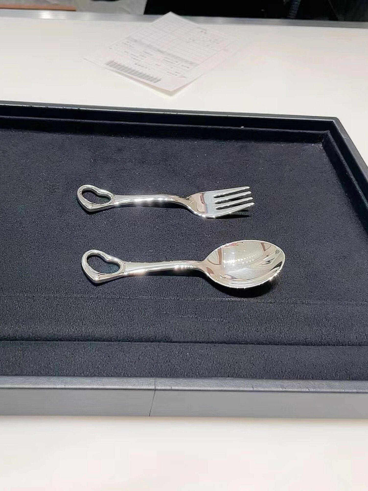 tiffany 蒂芙尼小勺叉子餐具银质地 蒂芙尼的银餐具小勺叉子,刀叉🍴