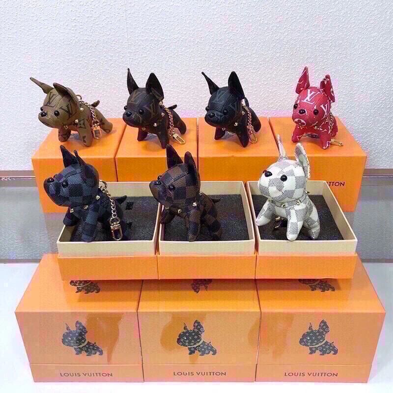 lv法斗犬挂件钥匙扣