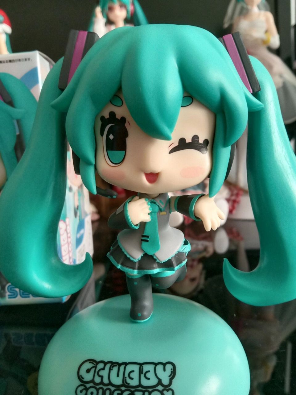 初音未来q版景品手办,感觉没官图可爱05 图片没滤镜,可供参考,不