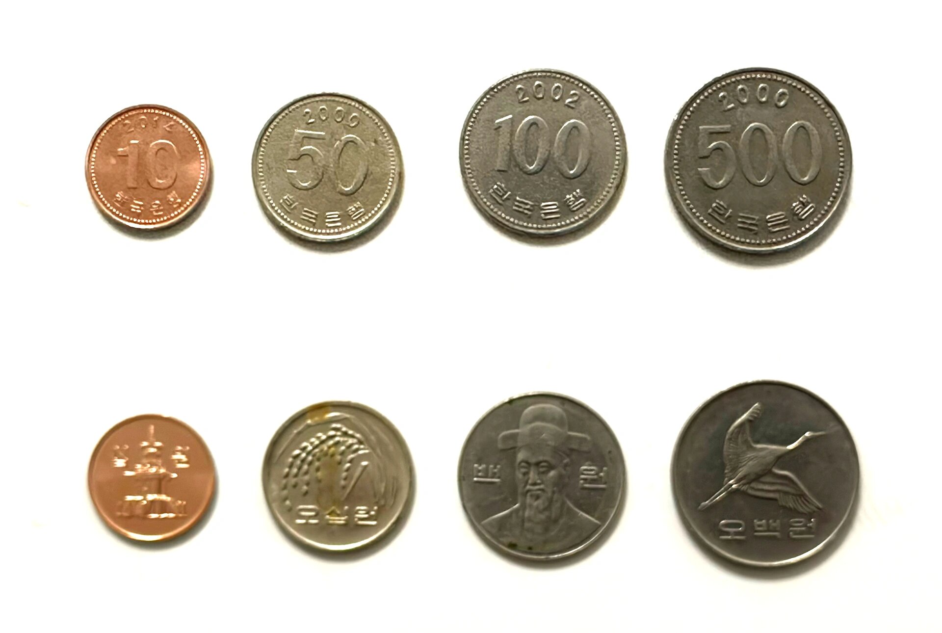 亚洲.韩国🇰🇷韩元硬币