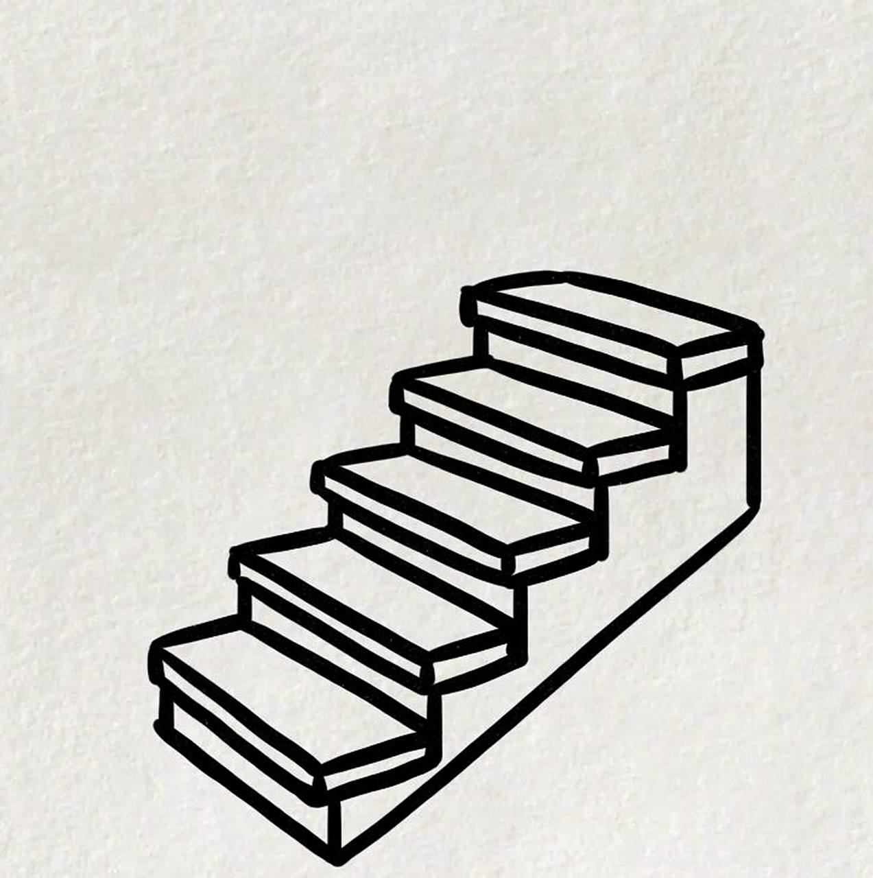楼梯的简笔画过程