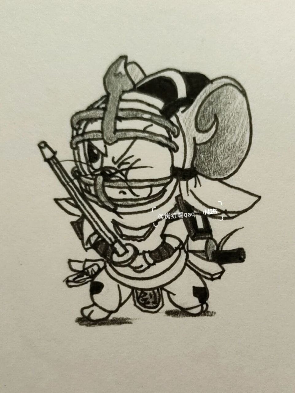 剑客泰菲·剑道大师简笔画教程 #简笔画教程# #简笔画# #猫和老鼠